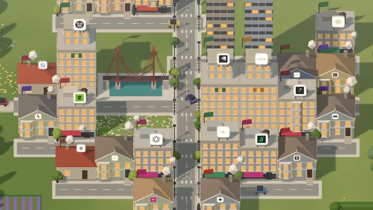 Skydive's 3D office view of an agent team