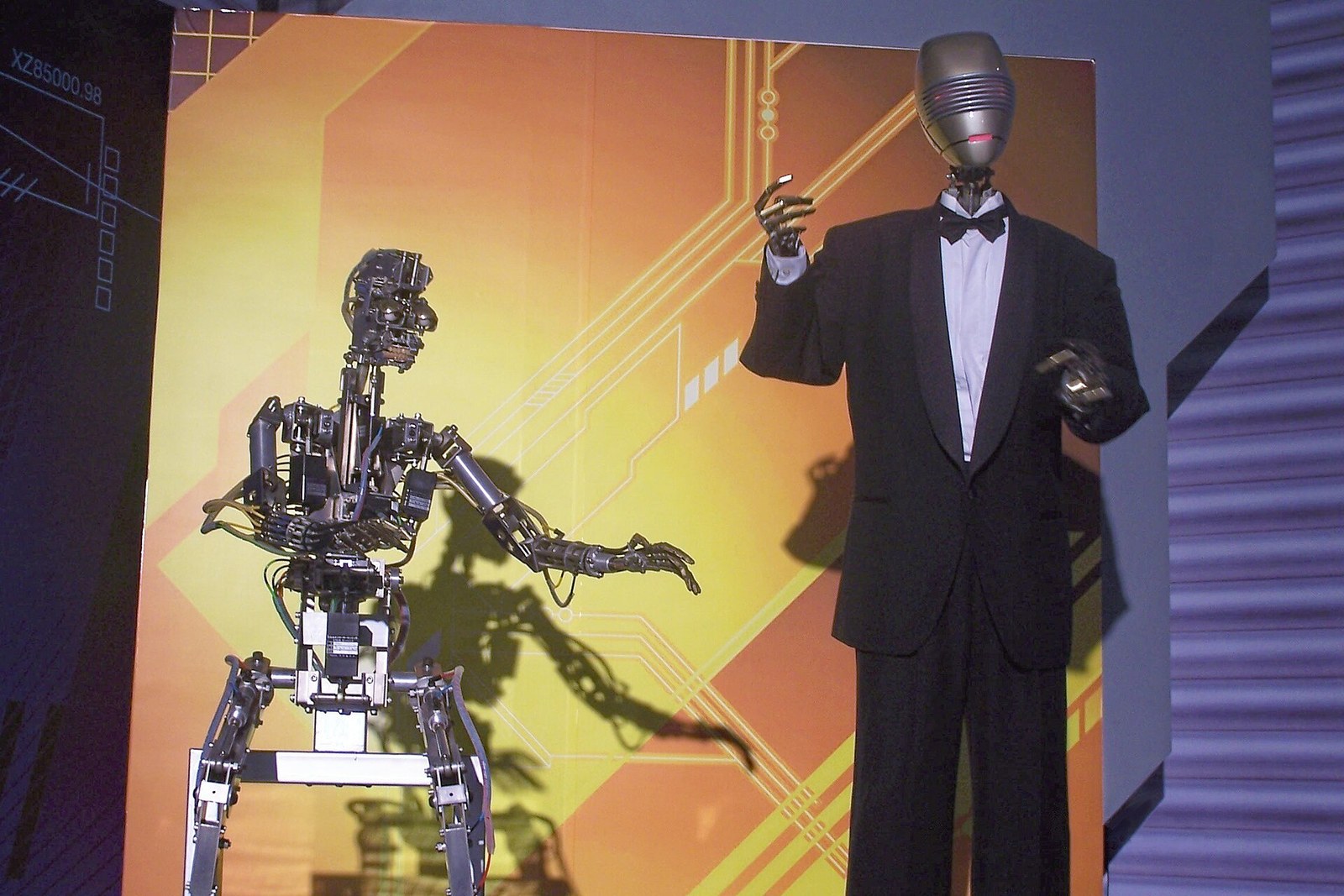 Performing robots at a robot exhibition in Hong Kong
