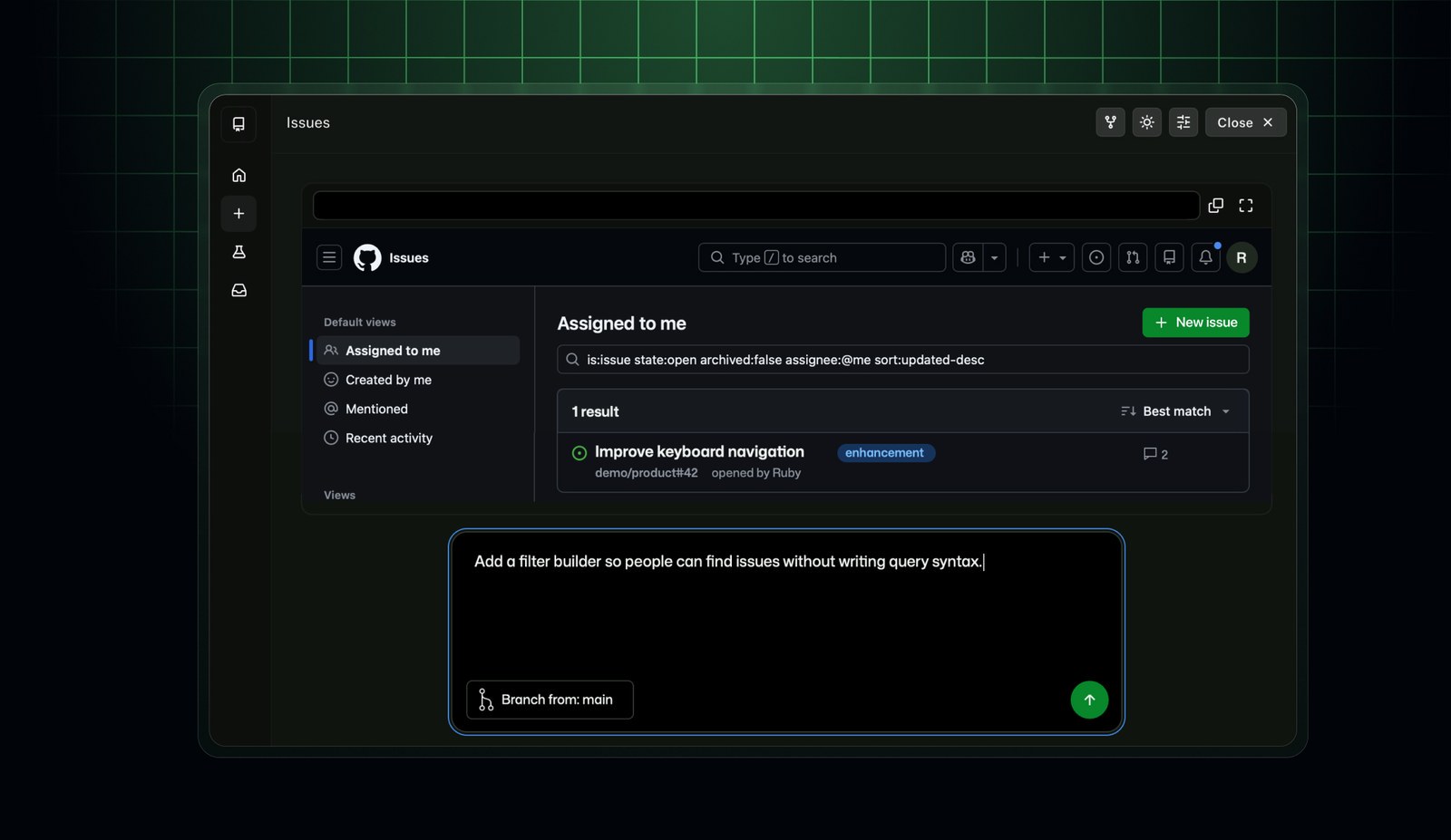 Replica's canvas inside the Copilot app
