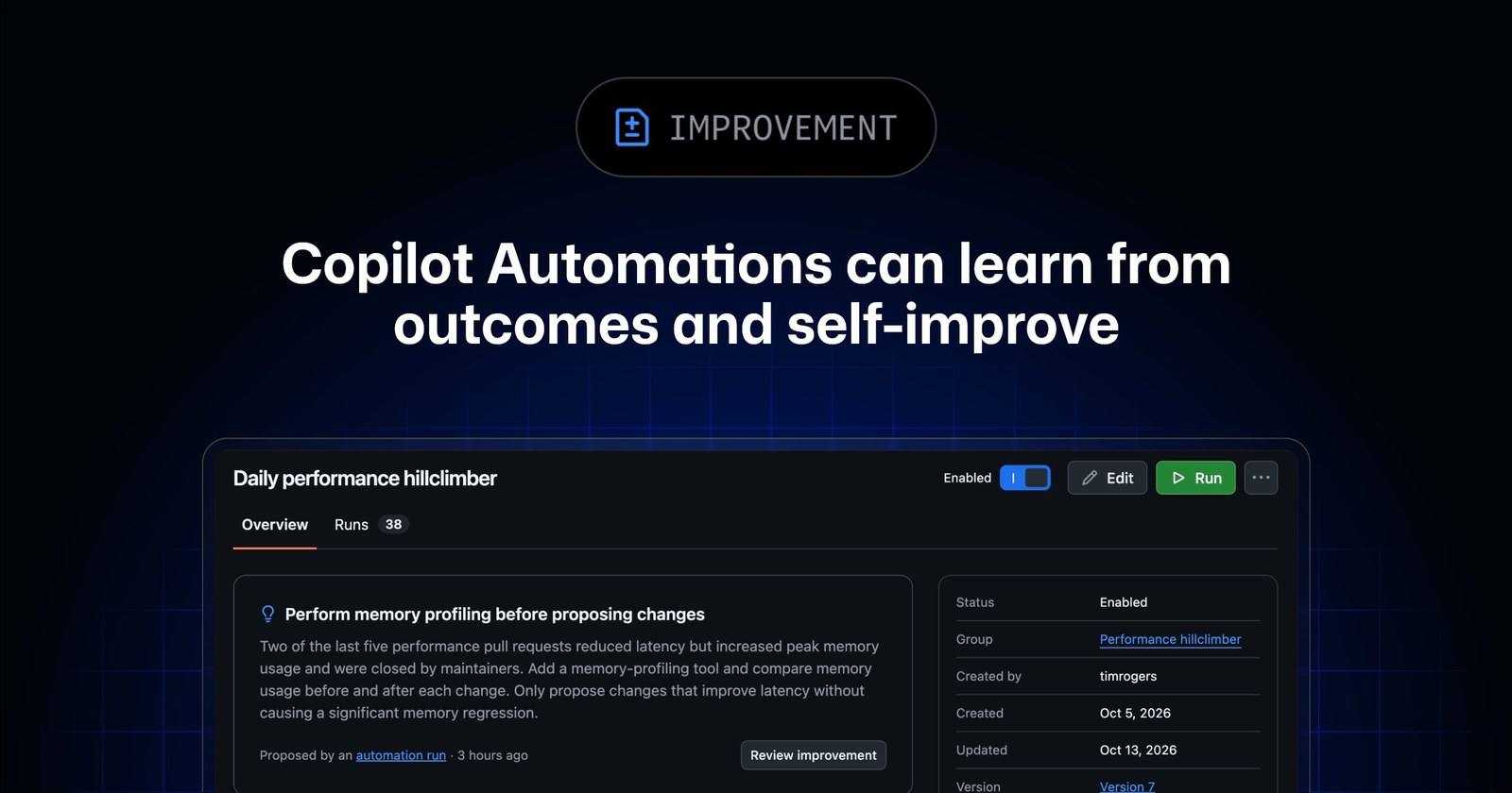 Art from the Copilot Automations changelog